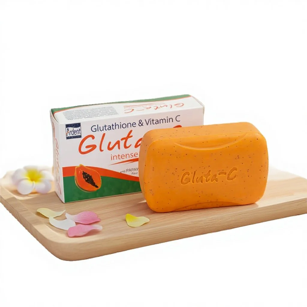 Gluta-c Papaya Carrot Solid Antiseptic Anti-acne Whitening Slimming Moisturizing Bath Soap For Adults Gentle Formula Daily Use