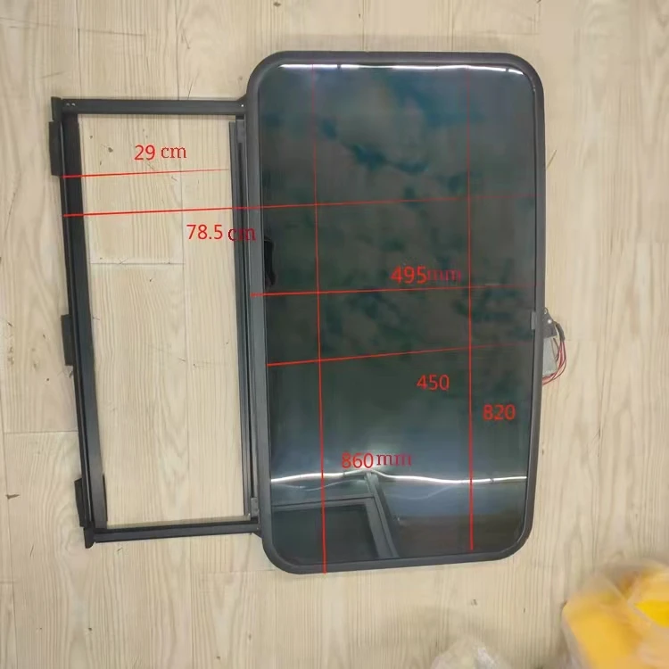 Aftermarket Car Parts Sunroof Glass Assembly Size 86*49.5cm Car
