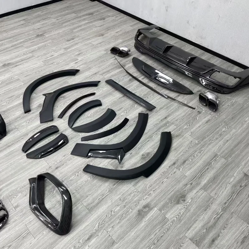 Lábio Frontal e Difusor Traseiro para Mercedes Benz GLE AMG foto 2