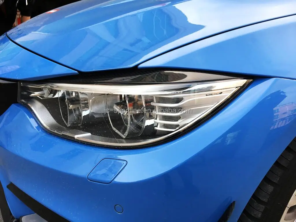 2Pcs Carbon Fiber Headlight Eyebrows Cover Eyelid For BMW 3 Series - TikTok Singapore