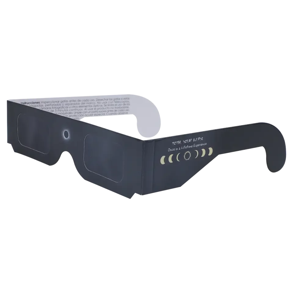 ISO Certified 3D Customized Design Solar Eclipse Viewing Paper Glasses Premium Solar Eclipse Glasses