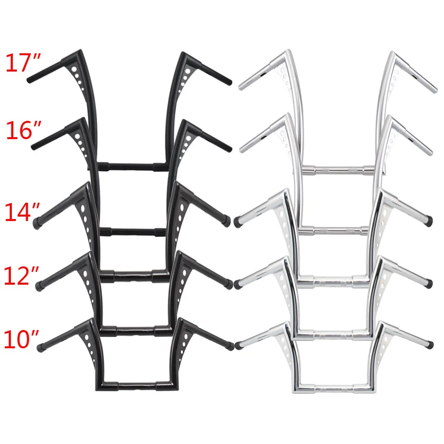 Customize 14 Inch 16 Inch 17 Inch Motorcycle Aluminum Handlebars For