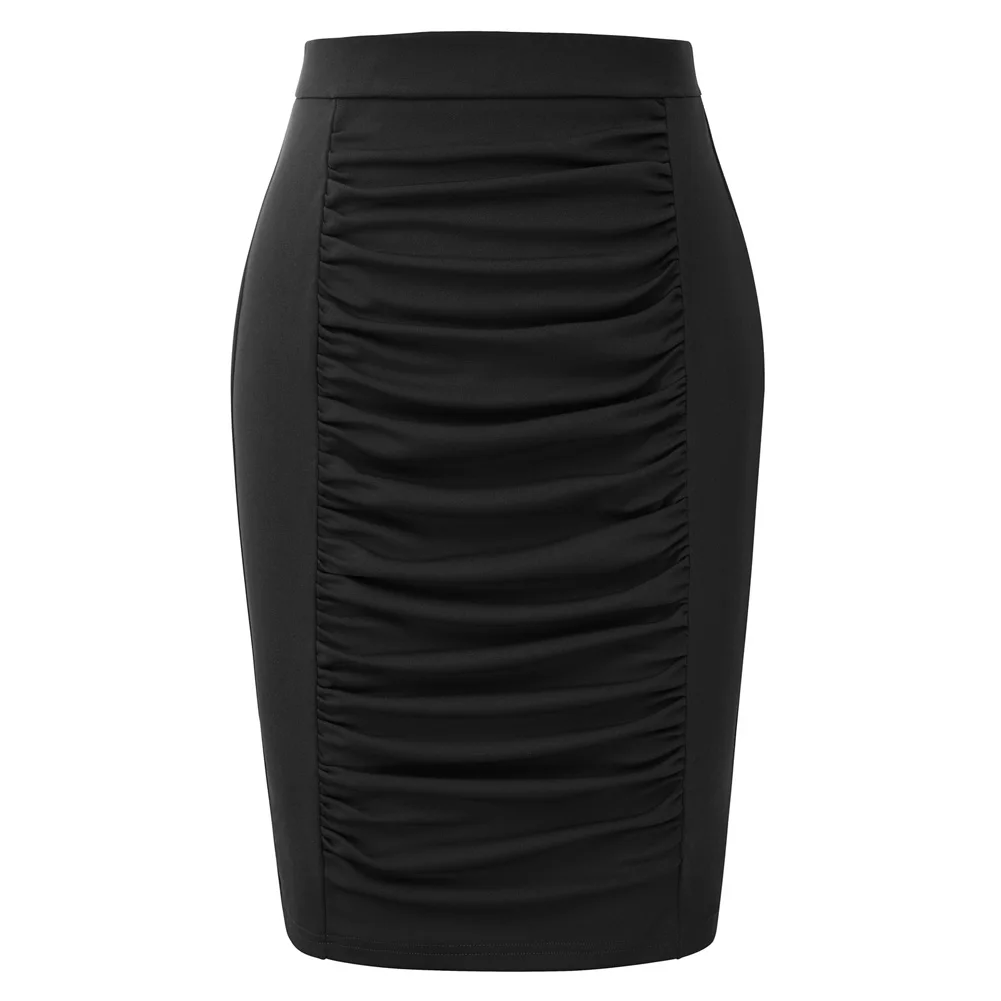 Grace Karin-falda Plisada Con Cintura Elástica Para Mujer,Ropa Elegante De  Oficina,Con Abertura En La Espalda - Buy Elegante Apretados Lápiz Falda,De  Oficina Falda,Frente Plisado Falda Lápiz Product on Alibaba.com