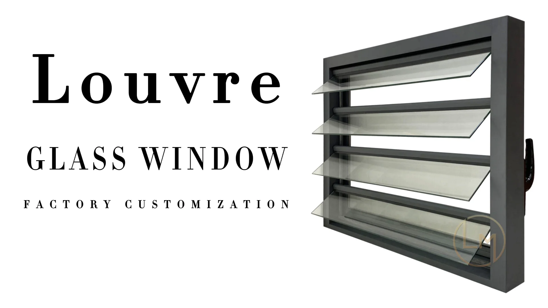 Caribbean Louver Windows With Bug Screen Tinted Glass Black Aluminum