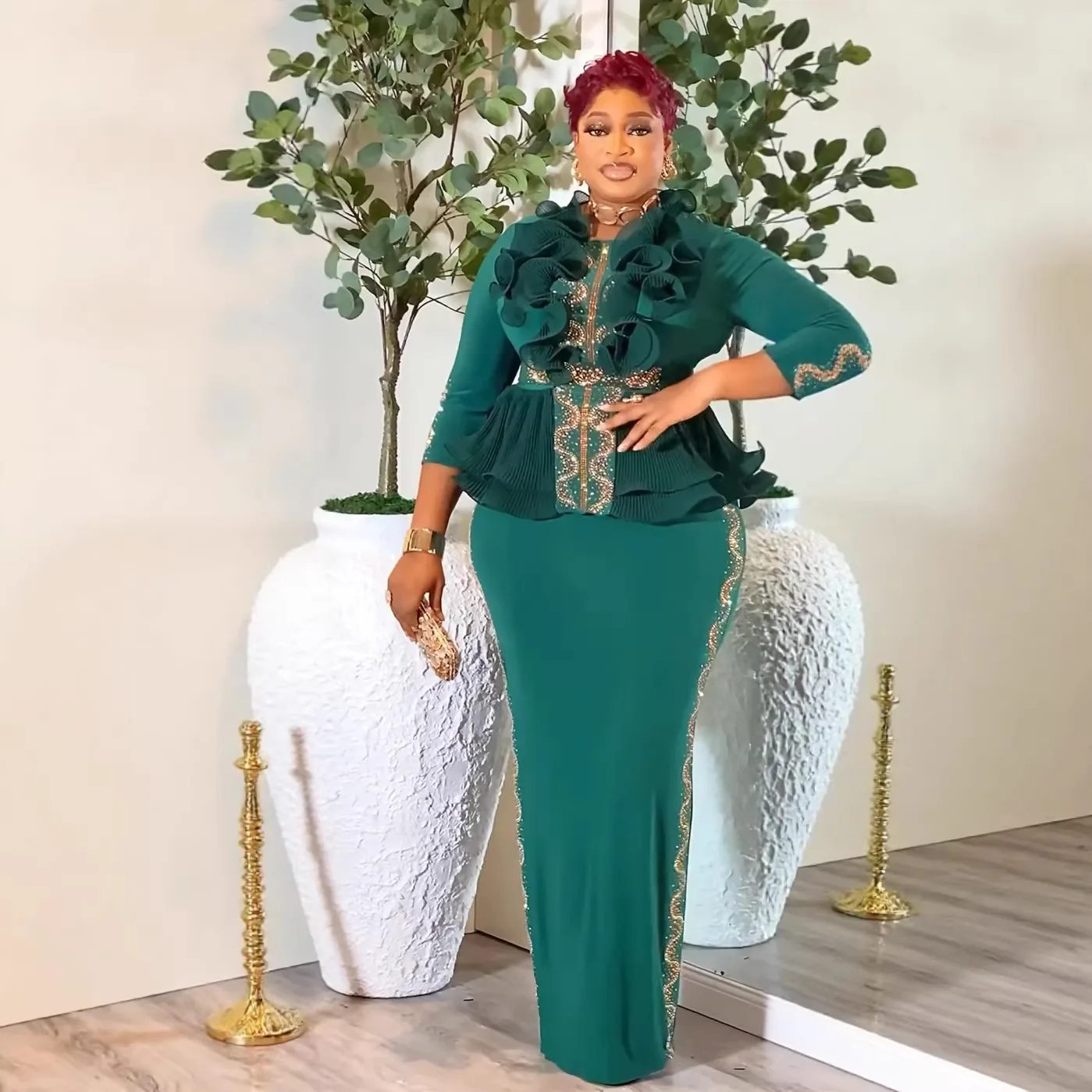 2026 African Evening Dresses for Women Sequins Short Sleeve Maxi Dress Africa Clothing Straight Party Fit Dresses 2026 African Evening Dresses for Women Sequins Short Sleeve Maxi Dress Africa Clothing Straight Party Fit Dresses