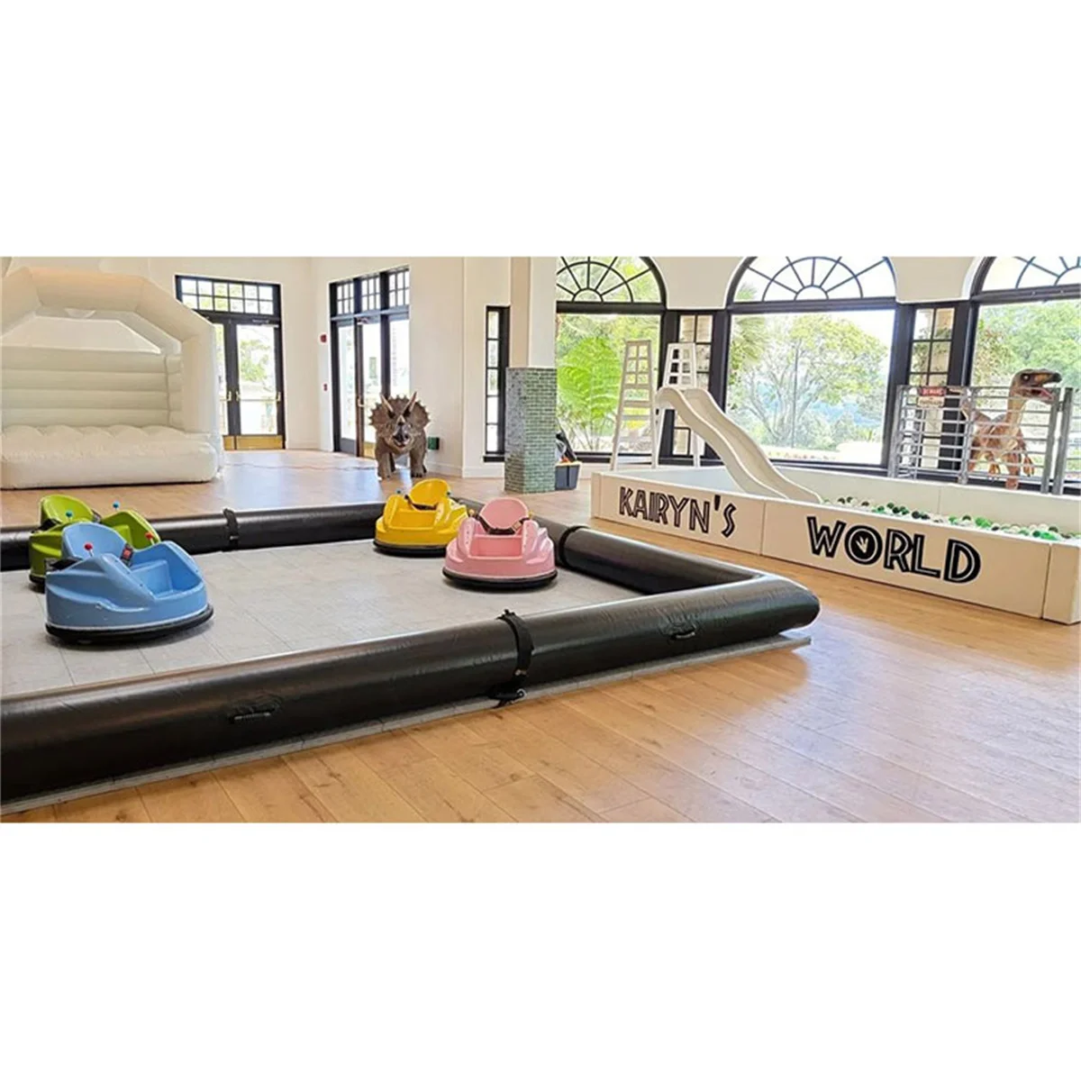 Толстый надувной бампер из ПВХ для парка развлечений гоночный трек