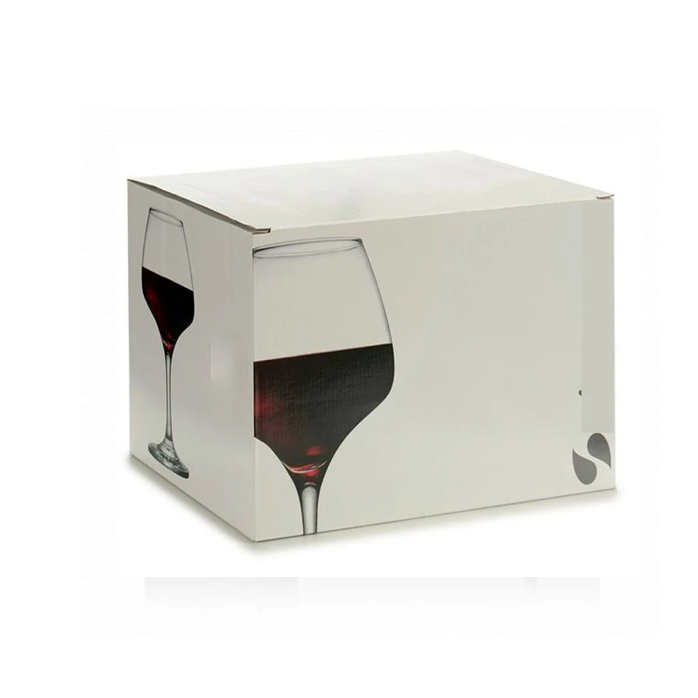 Customized Logos Wine Glasses Set Of 6 Gift Box Wine Glass Shipping