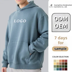 Custom French Terry Double Layer Cotton 400Gsm Boxy Hoodie Streetwear Heavyweight Cropped Hoodie Men 500 Gsm Hoodie Manufacturer