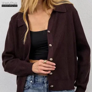 Casual European American Style V-Neck Knitted Sweater Pullover in Viscose/Polyester Anti-pilling Feature WestyStyle for Winter