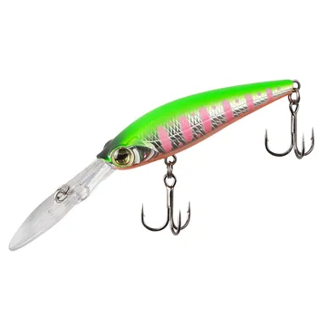 Stainless Steel Long Tongue Mino Live Bait for Bass-Deep Diving Floating Scuba Mandarin Fish Road Fake Bait Long Throw – Lure – view 2