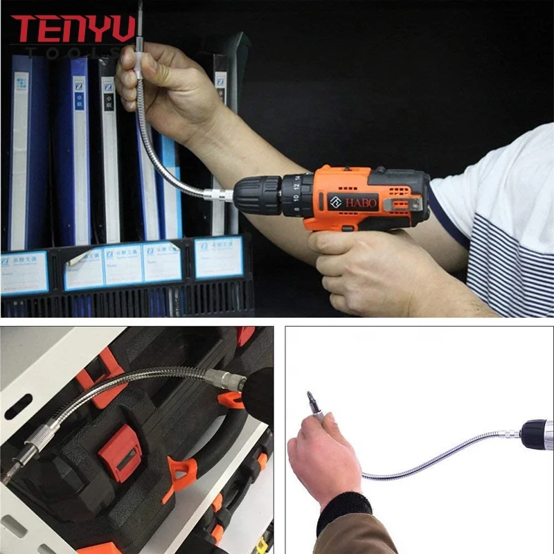 Flexible Impact Shaft Screwdriver Extension Drill Bit Holder Socket