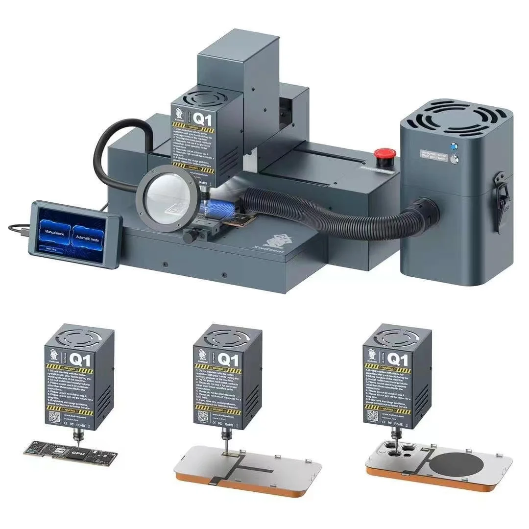 Xwitzeal Q1 Screen Control Phone CPU Grinding Machine for BGA Motherboard IC Chip PCB Board Polishing for Mobile Phone Repair
