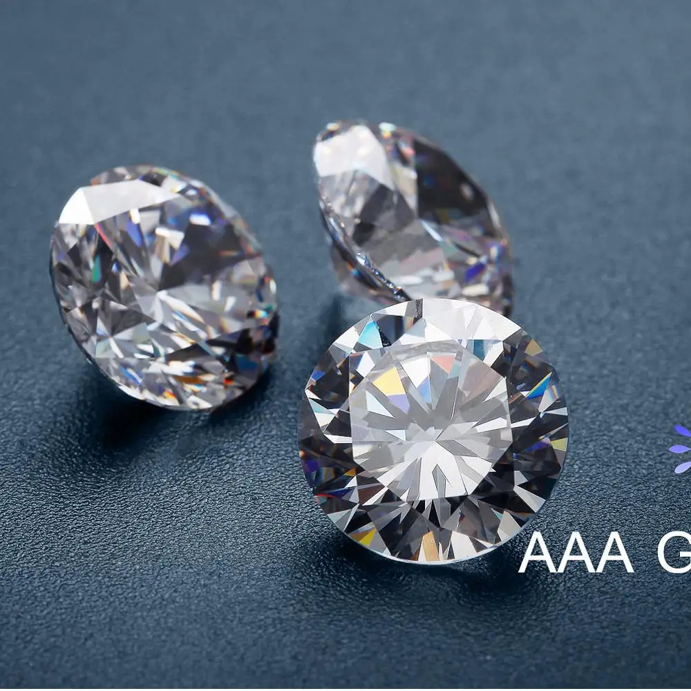 0cts white synthetic moissanite diamond