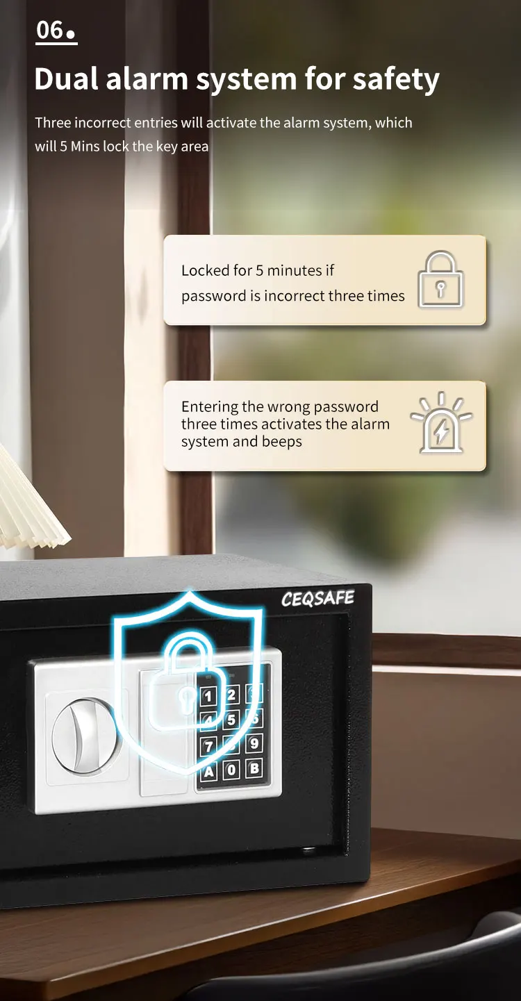CEQSAFE 2025 American Mechanical High Quality Mini Security Safe Deposit Box manufacture