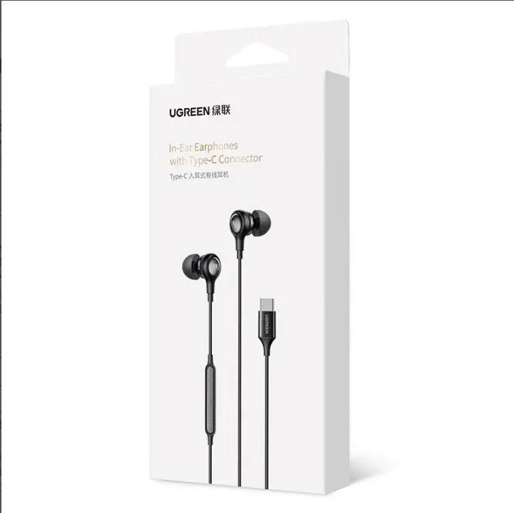 Ugreen Usb C Headphones Wired Inear Earbuds With Microphone And Volume