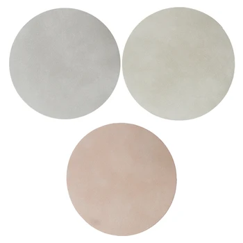 Free Sample Eco-friendly Pu Leather Placemat for Dining Table Sublimation Place Mats Good Quality Round Dining Table Mat