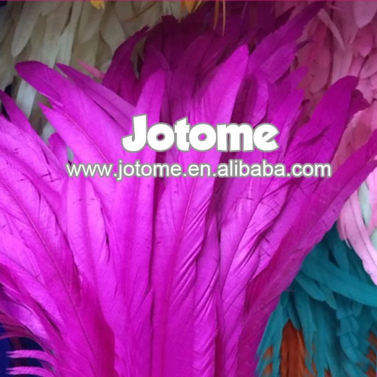 Розовый, синий, красный, черный, желтый, белый, фиолетовый дешевый натуральный хвост петуха