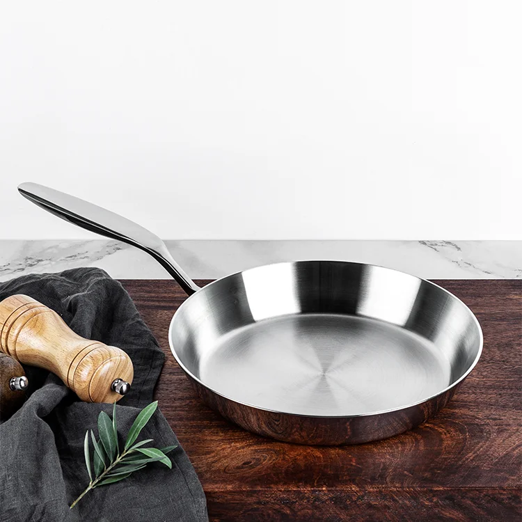  STAMBE 8 With Lid Stainless Steel Pan, Triply