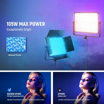 NEEWER AP100C 105W RGB LED Panel Video Light detail image