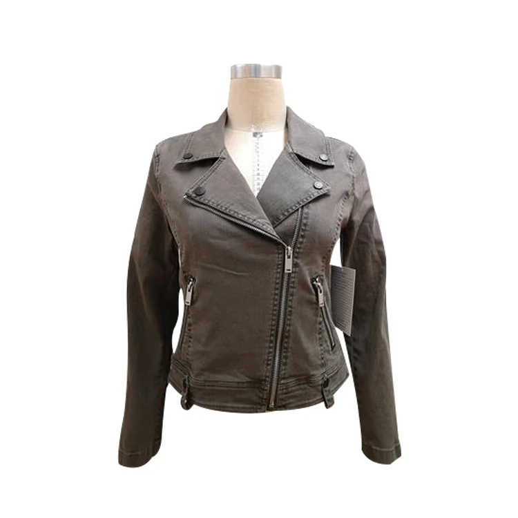 women's plus size black leather jacket