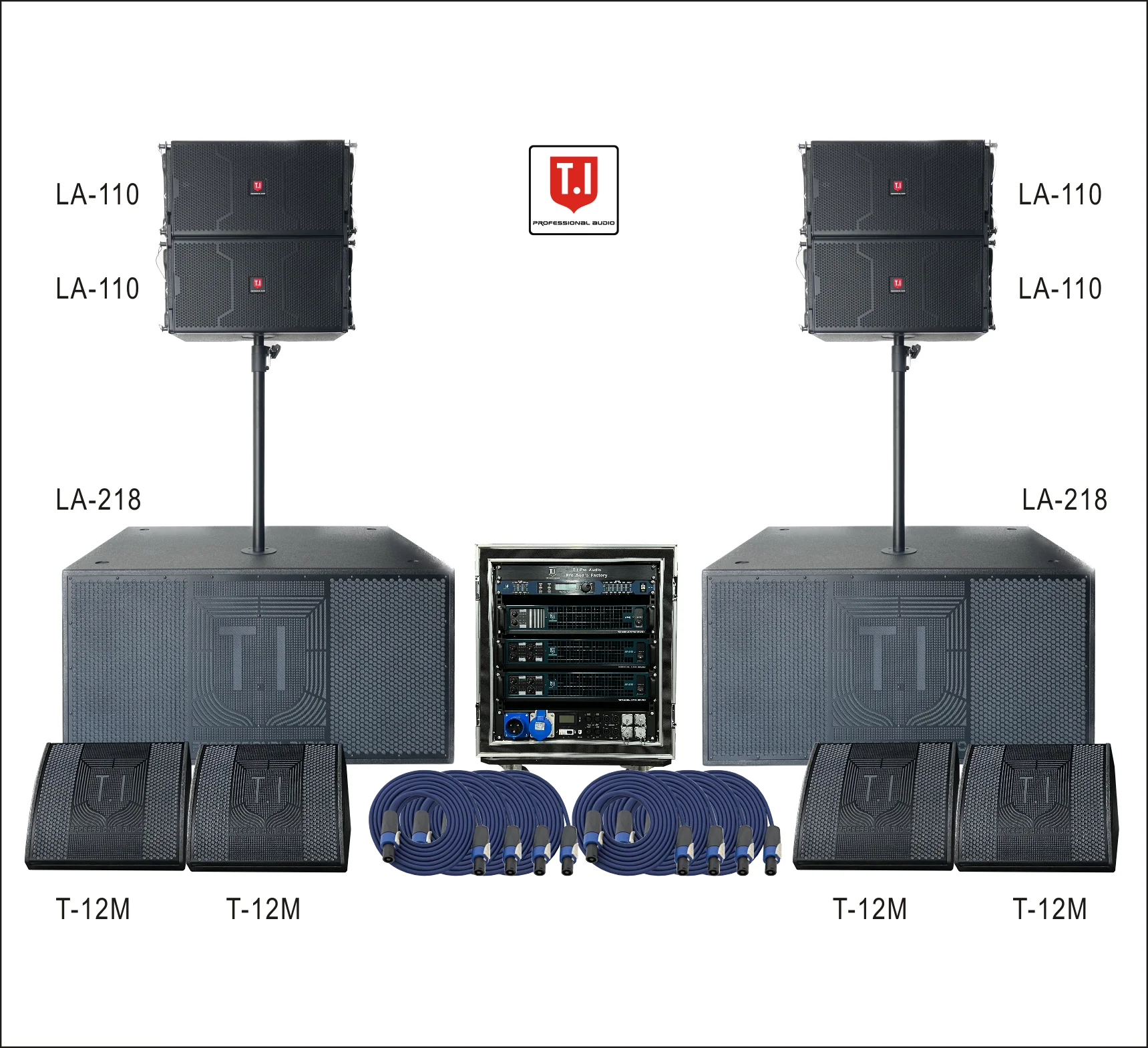 Top Pro Audio 800W Two-Way Line Array PA Sound System