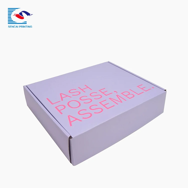 Fashionable Designing Corrugated Shipping Boxes for Lashes Packaging