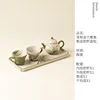 Shilan Jiao Green-Rhyme Square Shilan 4-Pear Pot Ear Cup