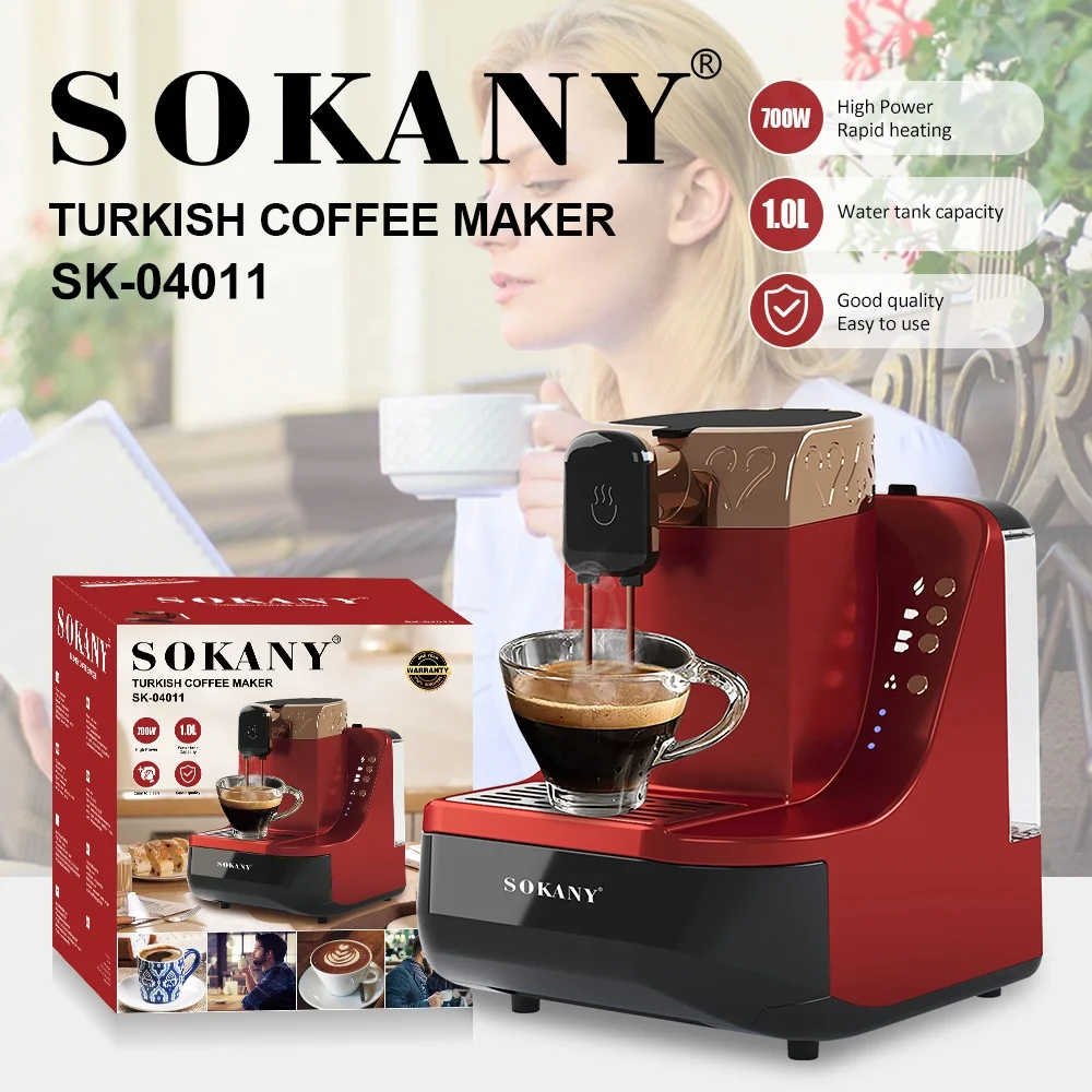 【激安通販 オンラインショップ】 Sokanyトルココーヒーメーカー高品質過熱保護機能コーヒーマシン コーヒーメーカー・エスプレッソマシン
