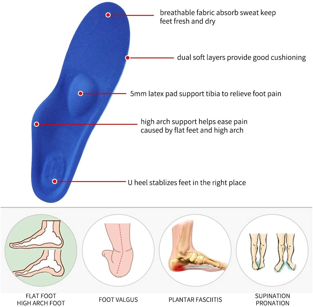Plantilla Ortopedicas Cushioned Insoles Plantar Fasciitis Comfort