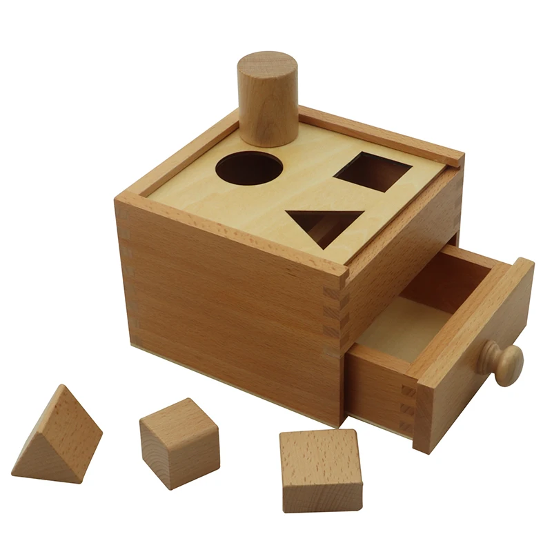 LT039  Multiple Shapes Blocks With Box Montessori Material Manufacturers Equipment Infant Momtessori Wholesale Suppliers Toys