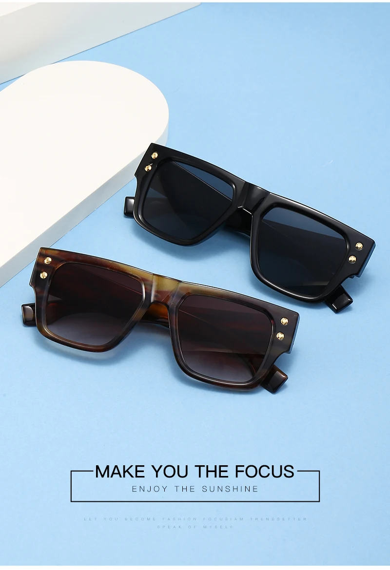 9145 Wholesale Custom Good Price Ledis Sunglasses Men Rivet Retro ...