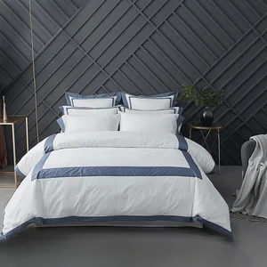 Wholesale Custom Professional Manufacturers 100% Cotton High Quality Piping Hotel Linen Duvet Cover