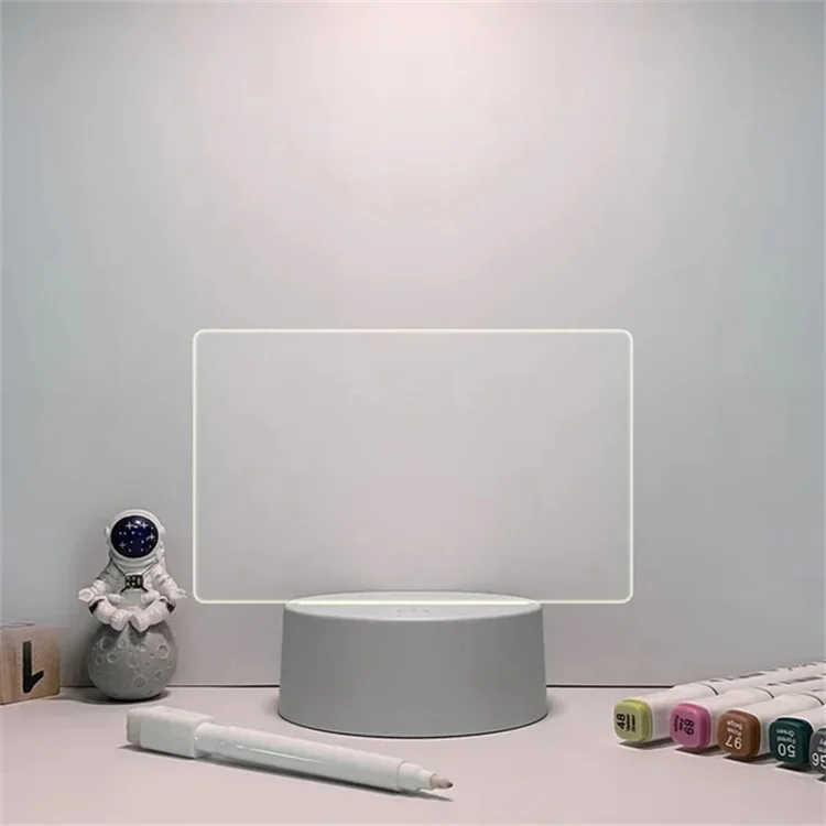 USB Led Night Lamp Writable DIY Message Board Holiday Light With Pen Gift Children Girlfriend Decoration Night Lights