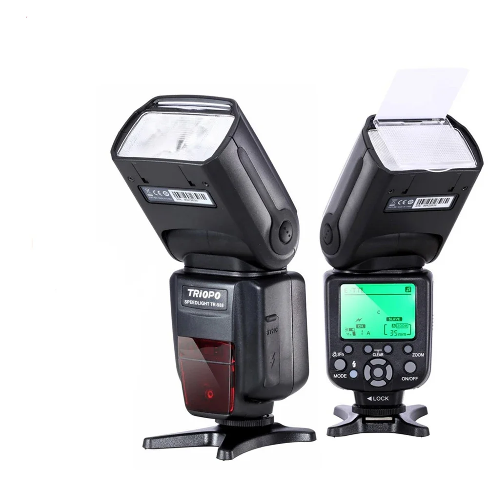 Triopo Tr-988 Ttl Hss High Speed Sync Camera Flash Light Camera Speedlite  Flash for and Digital Slr Camera