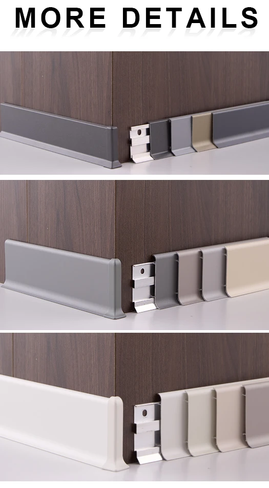 Metal Baseboard Protector Metal Decorative Aluminum Skirting Baseboard Wall Protector Aluminum ...