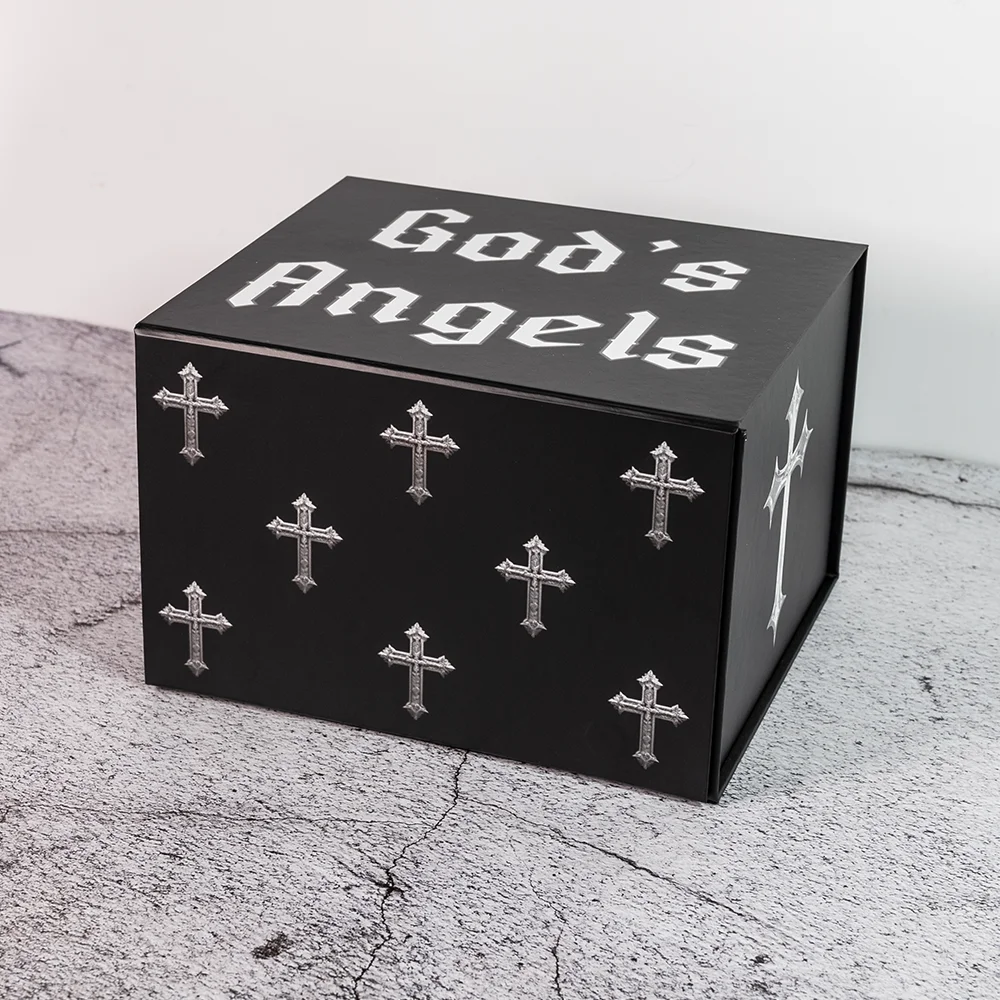 product elegant religious cultural angles anti scratch matte film uv printing coated paper folding magnetic rigid bible item gift box-6