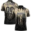 Paint Splatterblack and Light Khaki