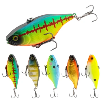 Cheery Vibe Lure Artificial 60mm Lipless Crankbait Sinking Vib Lure Hard Plastic Crank Bait Fishing Lure for Bass Trout – Hard Lure – view 5
