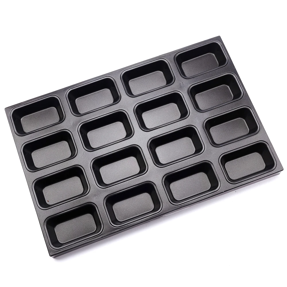 12 Cups 600x400x48mm Alusteel Rectangular Baking Tray Hot Dog Bread ...