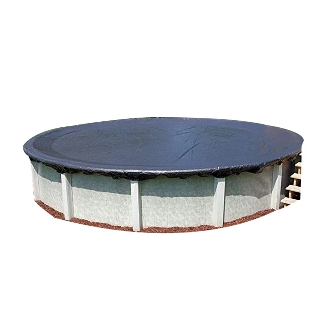 cubierta de invierno para piscina de material PE virgen 100 %, resistente a los rayos UV, con correas de seguridad y cable, para piscinas de todos los tamaños, accesorios fuertes para todo tipo de piscinas