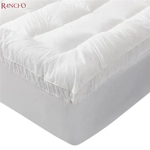 100% Cotton Cooled Mattress Pad Quilted Mattress Topper Pad Cover White Single Double Mattress Pads Topper