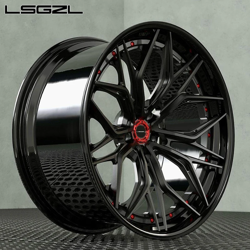 Forged 2 Piece Custom 5x114.3 5x130 5x120 For Cls C8 Ferrari Alloy 911 Q5 17 18 19 20 21 22 Inch