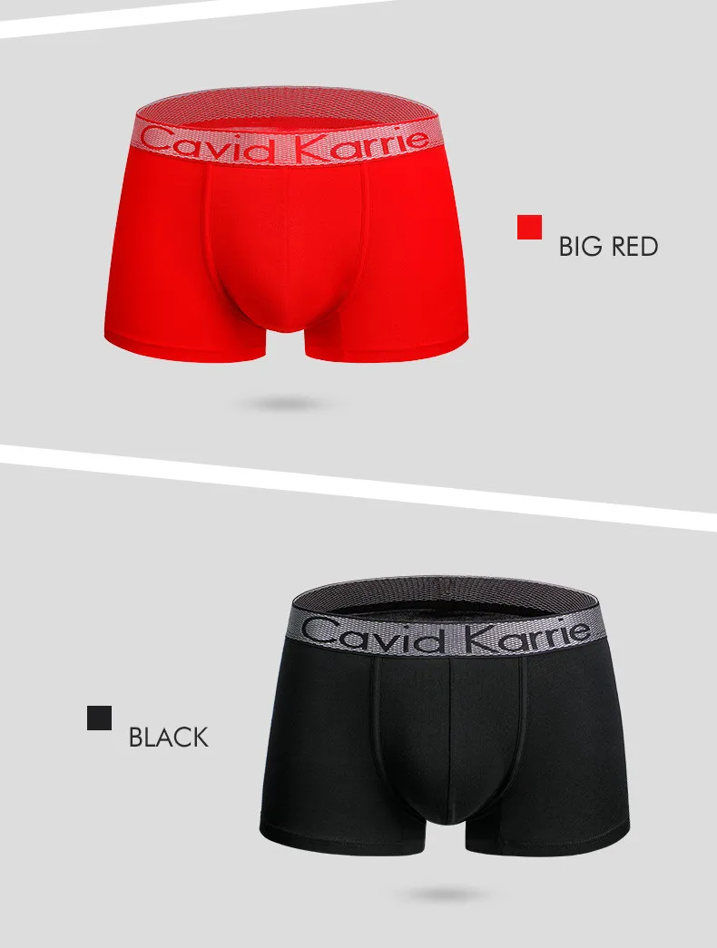 Genuine GDECC Underwear Wholesale Breathable Ice Silk Trend New Gift  Printed Men's Boxer Briefs Ice Silk Briefs Boxer Briefs