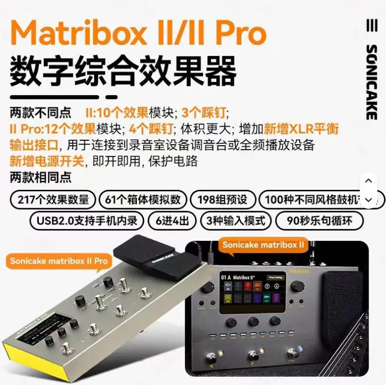Sonicake Matribox II Pro - Ultimate Electric Guitar Effector