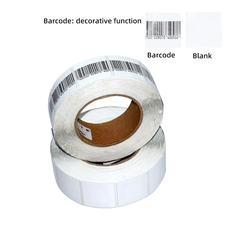 4*4 cm Retail Security Alarm System 8.2Mhz RF Soft Tag Barcode Sticker Anti-Theft EAS Label for Boutique Retailers