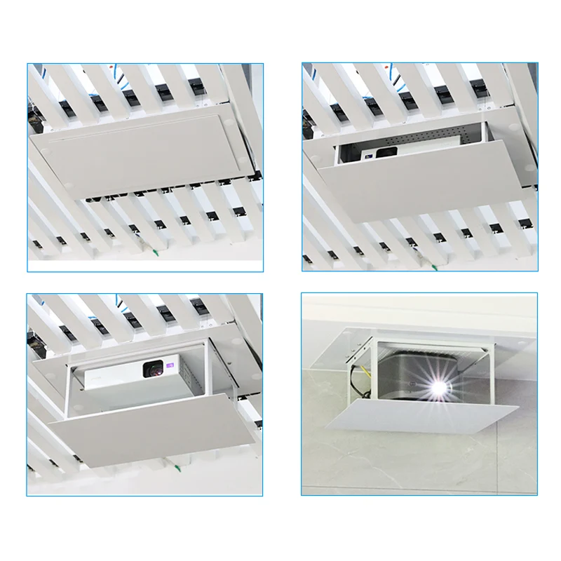 High Quality Remote Control Projector Ceiling Mount Universal Motorized Projector Lift Projector Elevator for Conference System