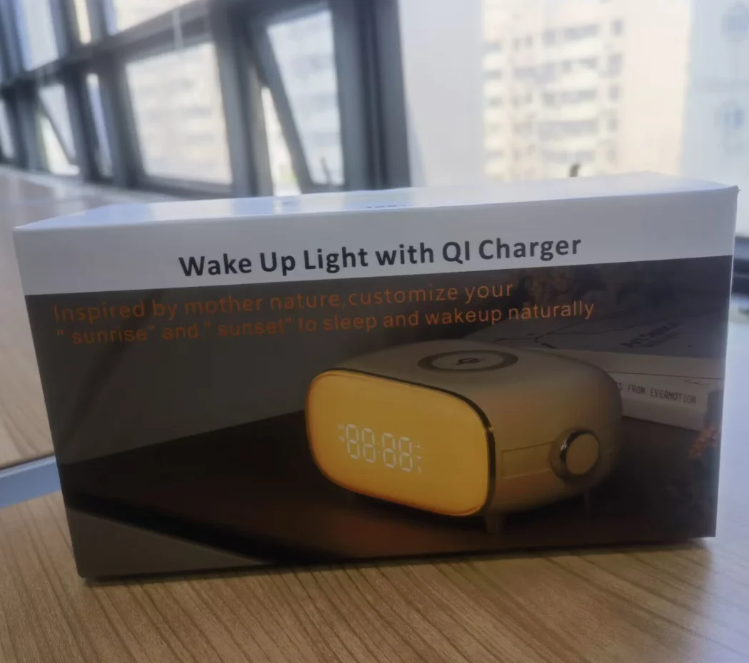 Sunrise Nature Sounds Alarm Clock 7 Color Led Light Wake Up Light