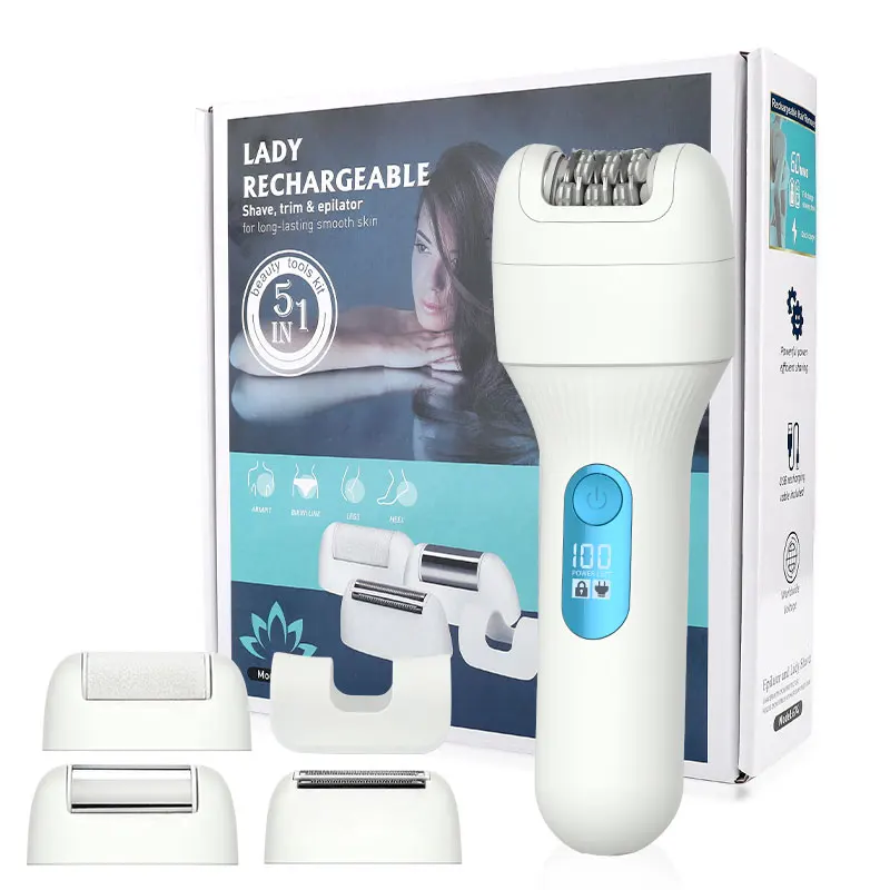 674 эпилятор для волос 5 в 1 оптовая продажа комплект ухода за волосами безболезненная перезаряжаемая Водонепроницаемая электробритва IPX6 электрический
