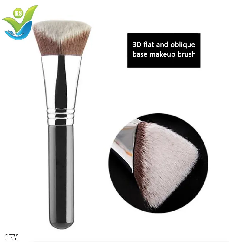 Top Selling Single Makeup Foundation Brush 3D 4D Slant Triangle Square Tapered Makeup Brushes