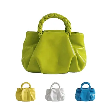Korean New Trendy Bags Fashion Crossbody Women Hand Bags Handbag Pleated Cloud Bag